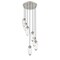 Z-Lite Arden Chandelier, 7-Light, 18 In.W x 12 In.H, Brushed Nickel/Clear 651P-7R-BN - alternate 6